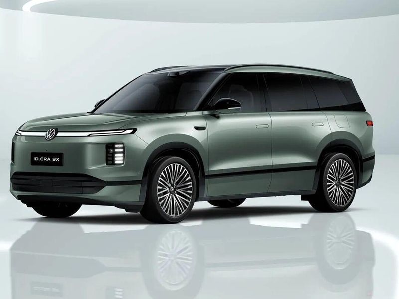  上汽大众ID. ERA 9X内饰官图发布；仙踪绿配色惊艳亮相，大型增程SUV蓄势待发 汽车科技