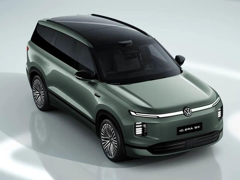  上汽大众ID. ERA 9X内饰官图发布；仙踪绿配色惊艳亮相，大型增程SUV蓄势待发 汽车科技