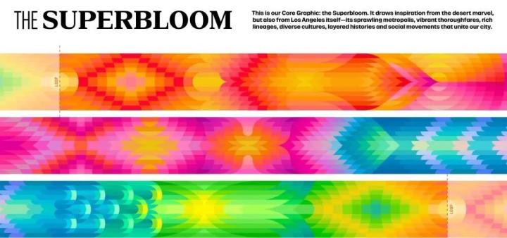 洛杉矶奥运会视觉体系亮相;超级花海灵感注入南加州活力。 体育新闻