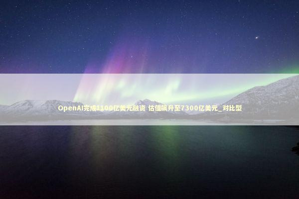 OpenAI完成1100亿美元融资 估值飙升至7300亿美元_对比型