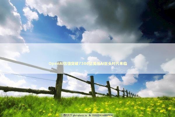 OpenAI估值突破7300亿美元AI巨头时代来临 OpenAI估值突破7300亿美元AI巨头时代来临 新闻