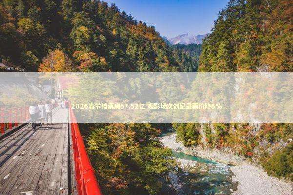 2026春节档票房57.52亿 观影场次创纪录票价降6% 2026春节档票房57.52亿 观影场次创纪录票价降6% 新闻