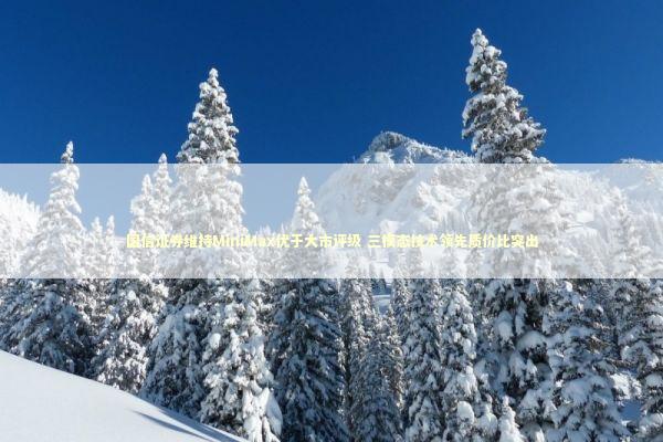 国信证券维持MiniMax优于大市评级 三模态技术领先质价比突出