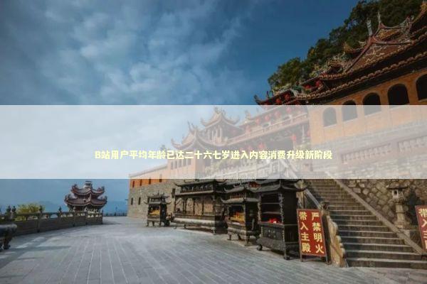 B站用户平均年龄已达二十六七岁进入内容消费升级新阶段