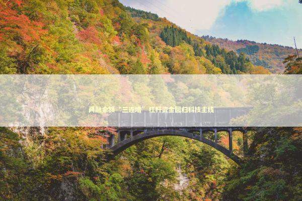 两融余额“三连增”杠杆资金回归科技主线