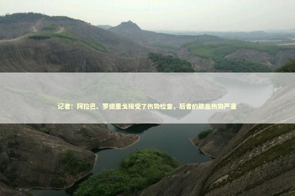 记者：阿拉巴、罗德里戈接受了伤势检查，后者的膝盖伤势严重