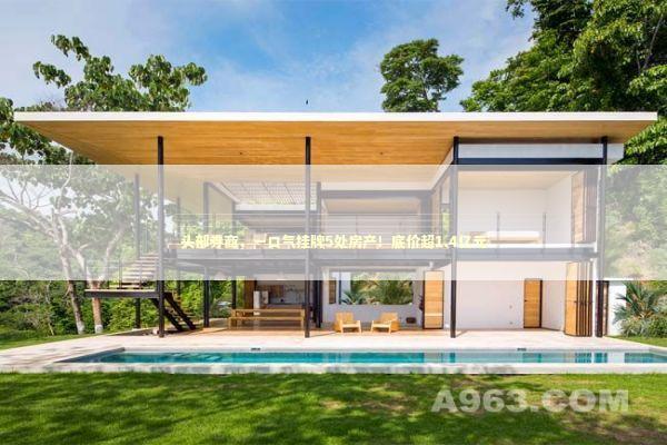 头部券商，一口气挂牌5处房产！底价超1.4亿元